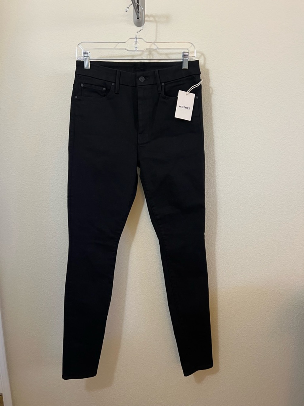 MOTHER Black High Waisted Looker Skimp